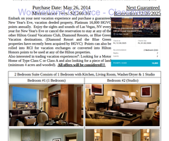 Hilton Grand Vacations Club 2 Bedroom Guaranteed New Years Eve Every Year!